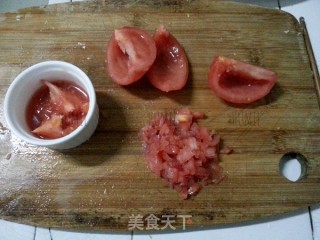 番茄鸡蛋水饺的做法步骤：2