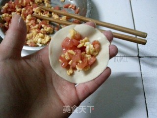 番茄鸡蛋水饺的做法步骤：4