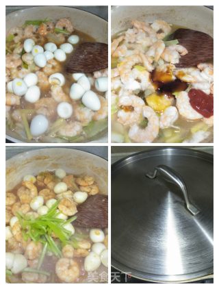 鹑蛋烧虾仁的做法步骤：5