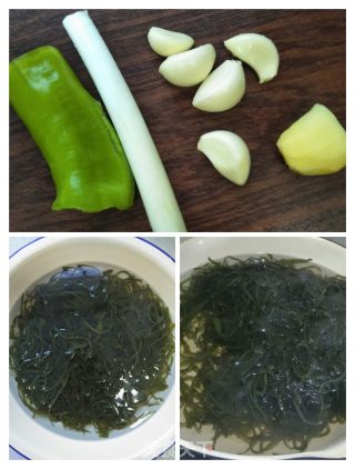 肉皮炒海带丝的做法步骤：4