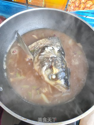 酱香鱼头冻豆腐的做法步骤：15