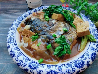 酱香鱼头冻豆腐的做法步骤：20