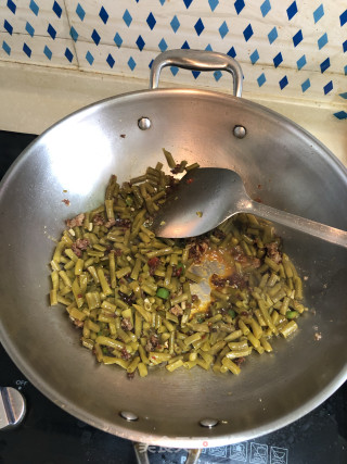 烂肉酸豇豆的做法步骤：3