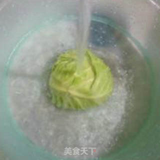 黑木耳圆白菜年糕汤的做法步骤：5