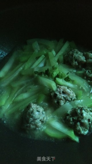 肉丸蒲瓜汤的做法步骤：7