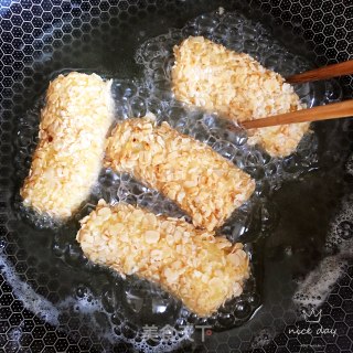 炸香蕉燕麦的做法步骤：8
