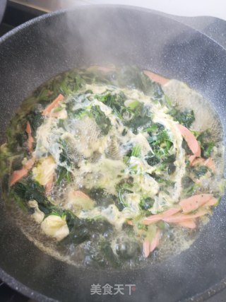 菠菜蛋花汤的做法步骤：4