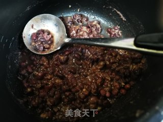 红豆糯米炸糕的做法步骤：2