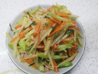 家常炒三丝的做法步骤：9