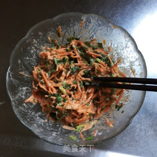 胡萝卜香菜丸子的做法步骤：4