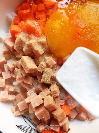 黄金米饭蛋饼的做法步骤：5