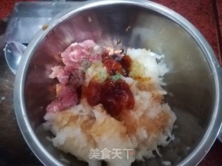 萝卜馅叶贴的做法步骤：7