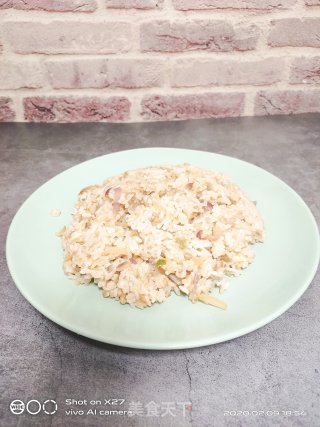 肉末香葱炒饭的做法步骤：7