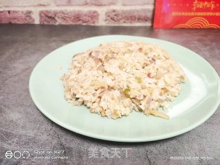 肉末香葱炒饭的做法步骤：8