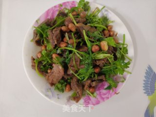 香菜拌牛肉的做法步骤：6