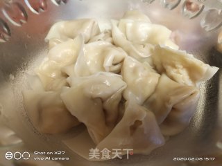 白菜芋头肉末大馄饨的做法步骤：10