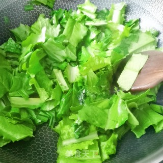 素炒油麦菜的做法步骤：4