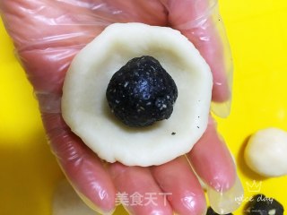 黑芝麻馅糖糕的做法步骤：8
