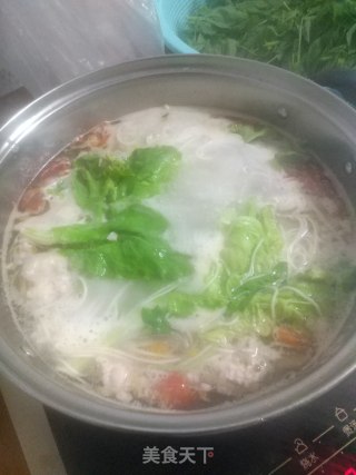 西红柿肉沫煮面的做法步骤：6