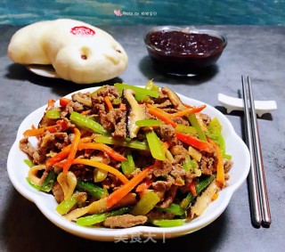 时蔬炒牛肉的做法步骤：11