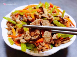 时蔬炒牛肉的做法步骤：12