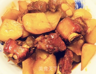 土豆焖排骨的做法步骤：7