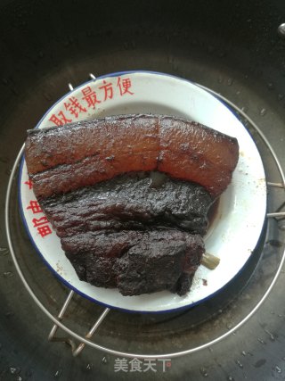 腊肉芥菜焖咸饭的做法步骤：1