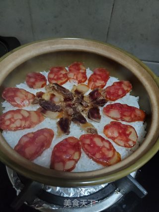 腊味煲仔饭的做法步骤：10