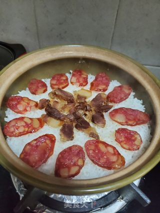 腊味煲仔饭的做法步骤：12