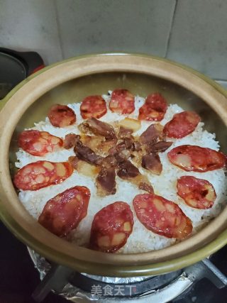 腊味煲仔饭的做法步骤：13