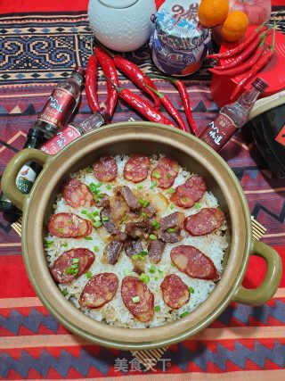 腊味煲仔饭的做法步骤：15