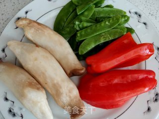 杏鲍菇荷兰豆炒虾球的做法步骤：6