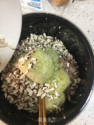 羊肉白菜包子的做法步骤：8