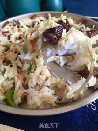 “米饭”米饭烧驴肉披萨的做法步骤：17