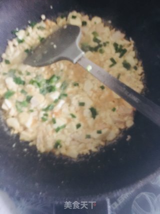 咸蛋豆腐的做法步骤：4