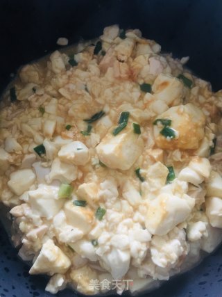 咸蛋豆腐的做法步骤：5