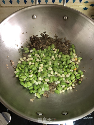 肉碎青豆的做法步骤：2