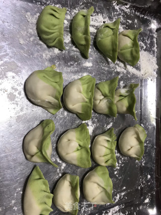 翡翠饺子????的做法步骤：9