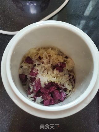 紫薯银耳羹的做法步骤：3