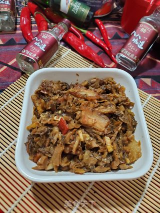 五花肉炒咸菜的做法步骤：10