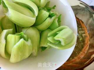 香菇扒油菜的做法步骤：4