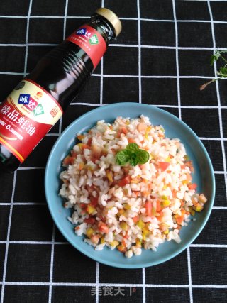蔬菜炒饭的做法步骤：7