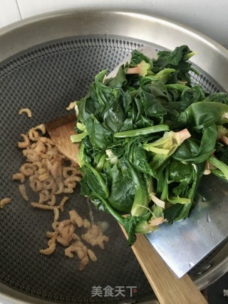 海米菠菜鹅蛋汤的做法步骤：10