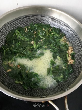 海米菠菜鹅蛋汤的做法步骤：13