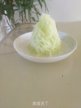 响油白萝卜丝的做法步骤：6