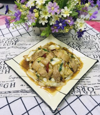 包菜炒肉的做法步骤：12