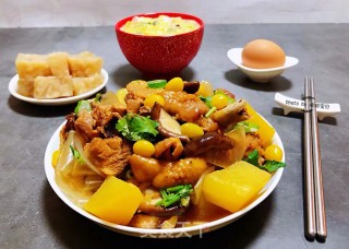白果炖鸡的做法步骤：12