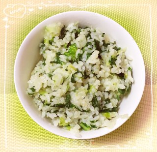 青菜炒饭的做法步骤：7