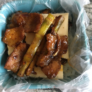 回锅肉米饭三明治的做法步骤：12