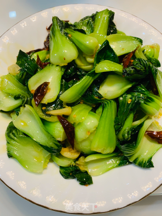 炝炒小青菜的做法步骤：5